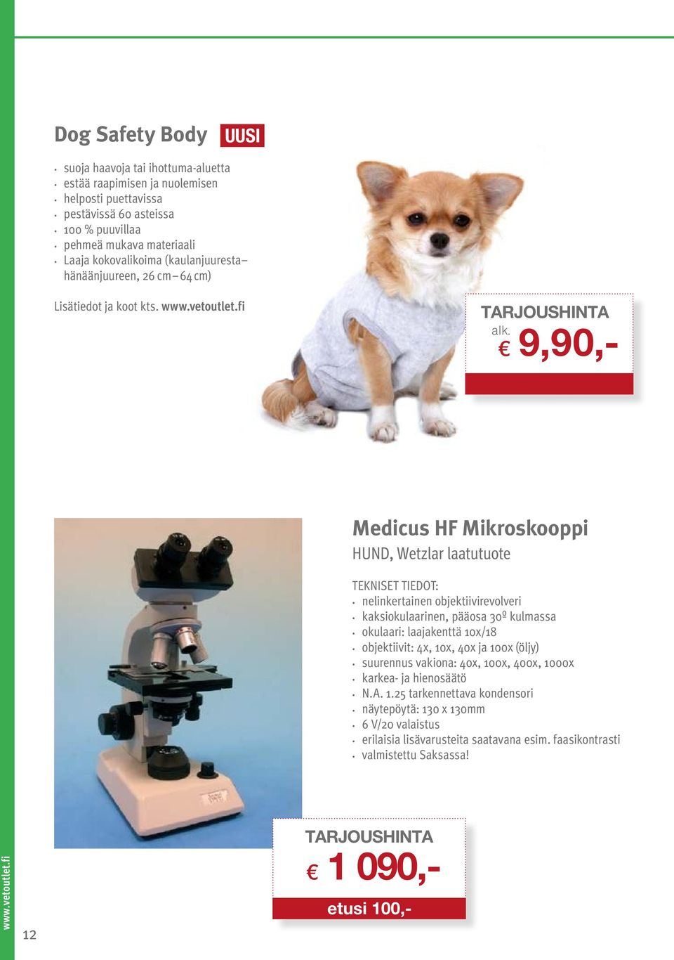 9,90,- Medicus HF Mikroskooppi HUND, Wetzlar laatutuote TEKNISET TIEDOT: nelinkertainen objektiivirevolveri kaksiokulaarinen, pääosa 30º kulmassa okulaari: laajakenttä 10x/18