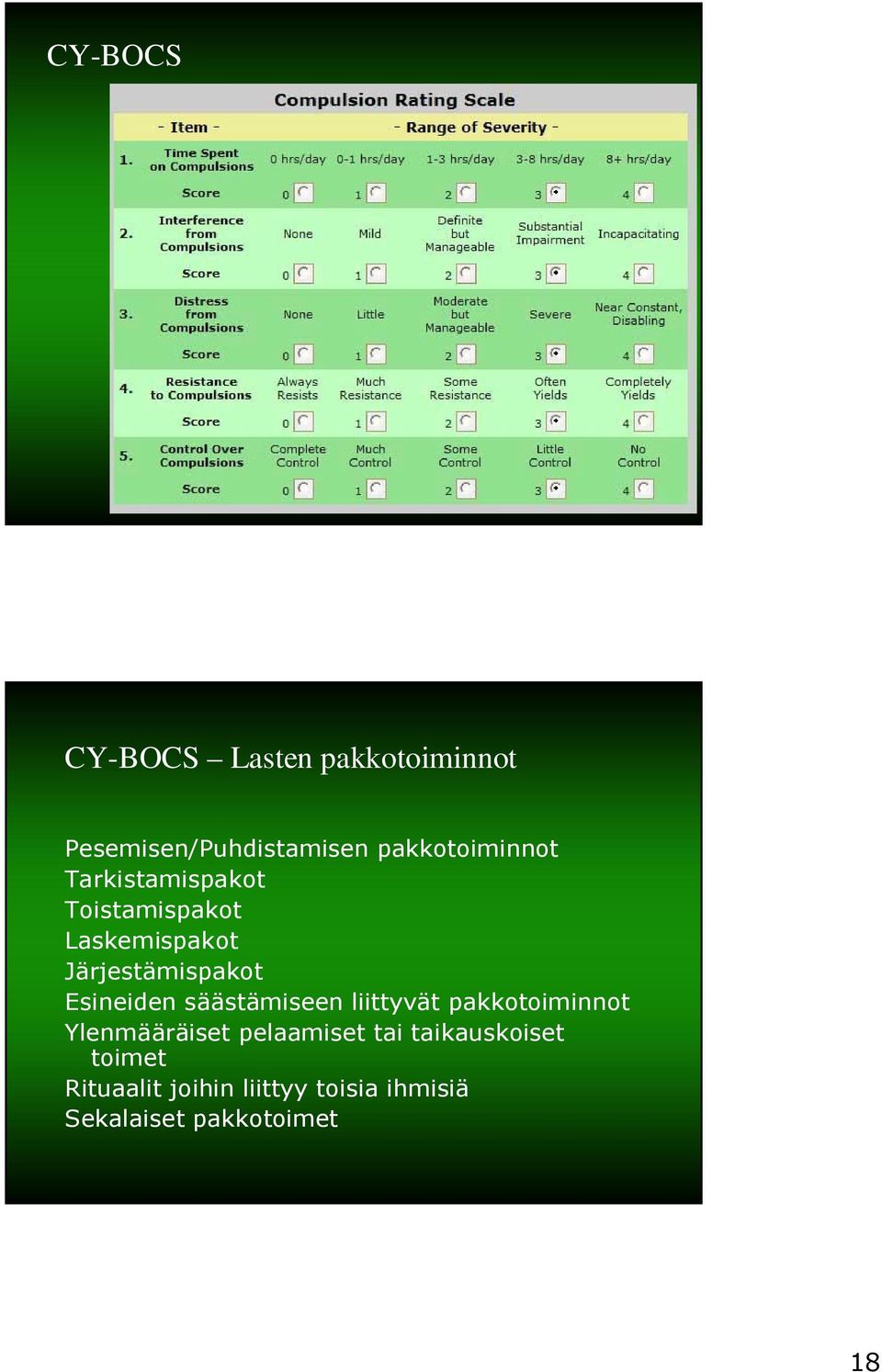 Järjestämispakot Esineiden säästämiseen liittyvät pakkotoiminnot