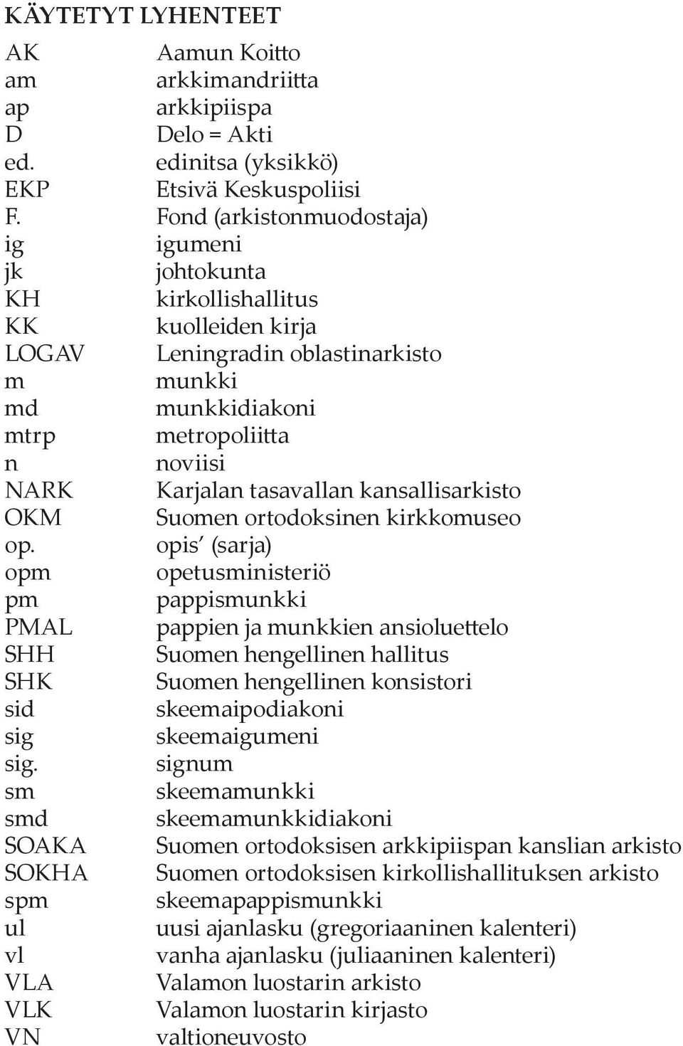 tasavallan kansallisarkisto OKM Suomen ortodoksinen kirkkomuseo op.