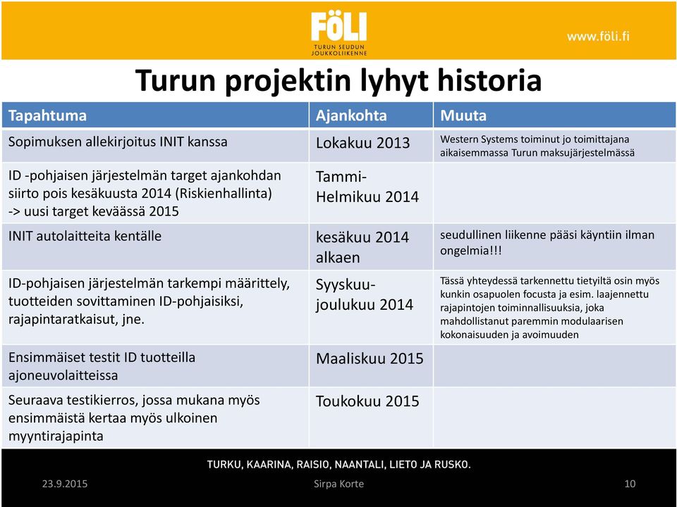 järjestelmän tarkempi määrittely, tuotteiden sovittaminen ID pohjaisiksi, rajapintaratkaisut, jne.