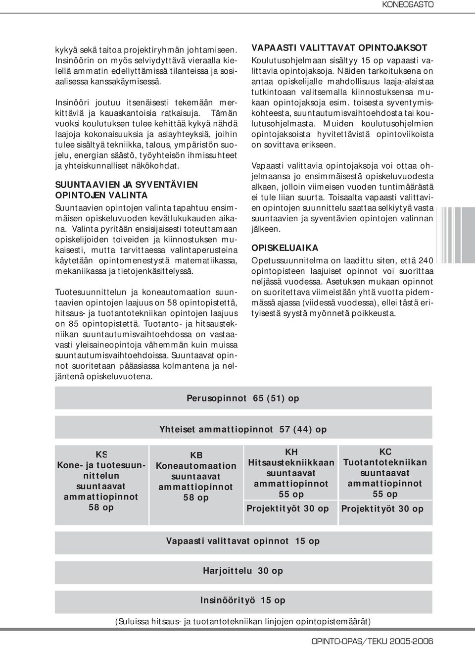 Tämän vuoksi koulutuksen tulee kehittää kykyä nähdä laajoja kokonaisuuksia ja asiayhteyksiä, joihin tulee sisältyä tekniikka, talous, ympäristön suojelu, energian säästö, työyhteisön ihmissuhteet ja