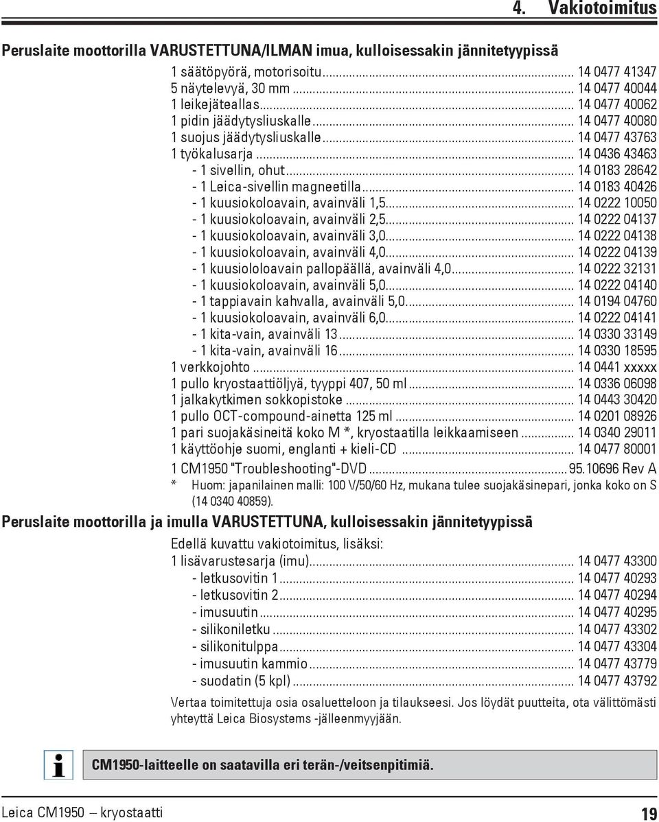 .. 14 0183 40426-1 kuusiokoloavain, avainväli 1,5... 14 0222 10050-1 kuusiokoloavain, avainväli 2,5... 14 0222 04137-1 kuusiokoloavain, avainväli 3,0... 14 0222 04138-1 kuusiokoloavain, avainväli 4,0.