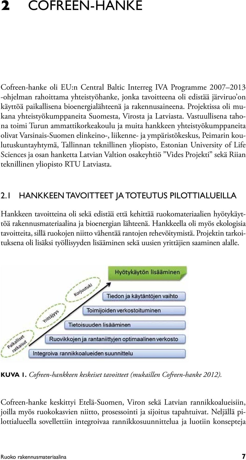 Vastuullisena tahona toimi Turun ammattikorkeakoulu ja muita hankkeen yhteistyökumppaneita olivat Varsinais-Suomen elinkeino-, liikenne- ja ympäristökeskus, Peimarin koulutuskuntayhtymä, Tallinnan