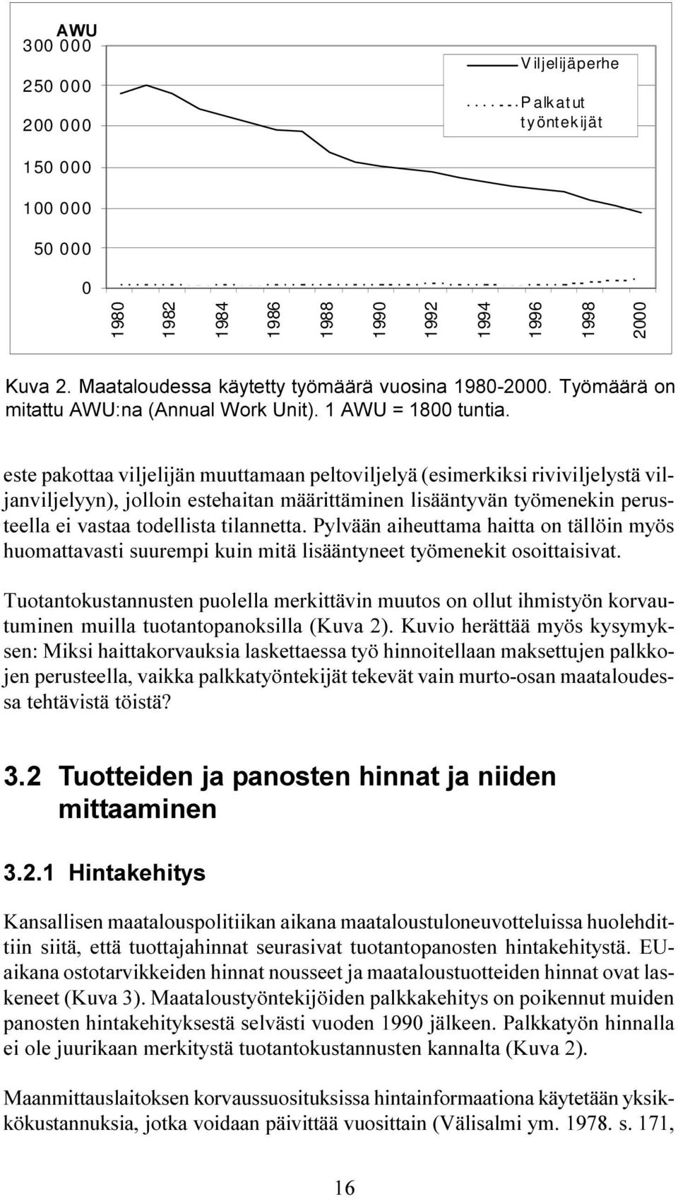 este pakottaa viljelijän muuttamaan peltoviljelyä (esimerkiksi riviviljelystä viljanviljelyyn), jolloin estehaitan määrittäminen lisääntyvän työmenekin perusteella ei vastaa todellista tilannetta.