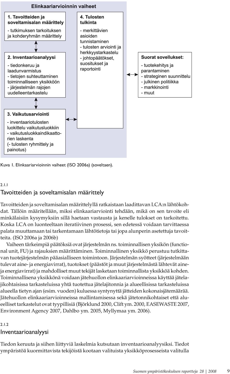 Koska LCA on luonteeltaan iteratiivinen prosessi, sen edetessä voidaan tarvittaessa palata muuttamaan tai tarkentamaan lähtötietoja tai jopa alunperin asetettuja tavoitteita.