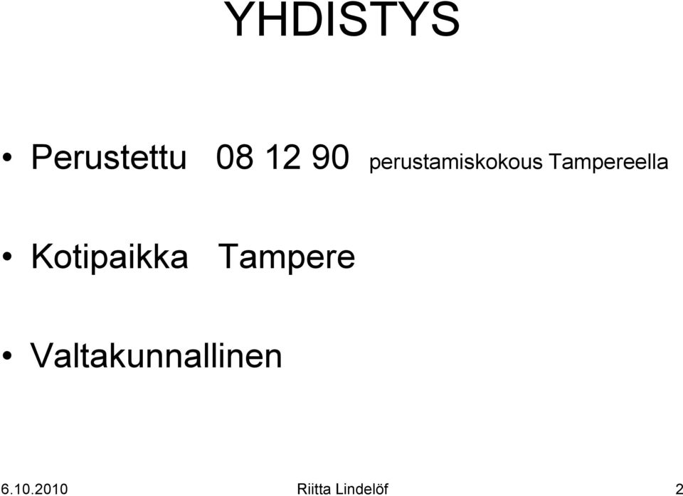 Kotipaikka Tampere