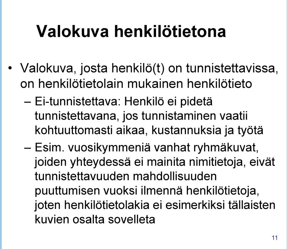 työtä Esim.