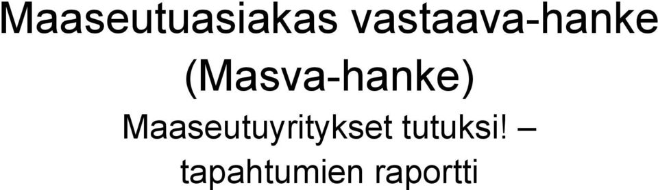 (Masva-hanke)