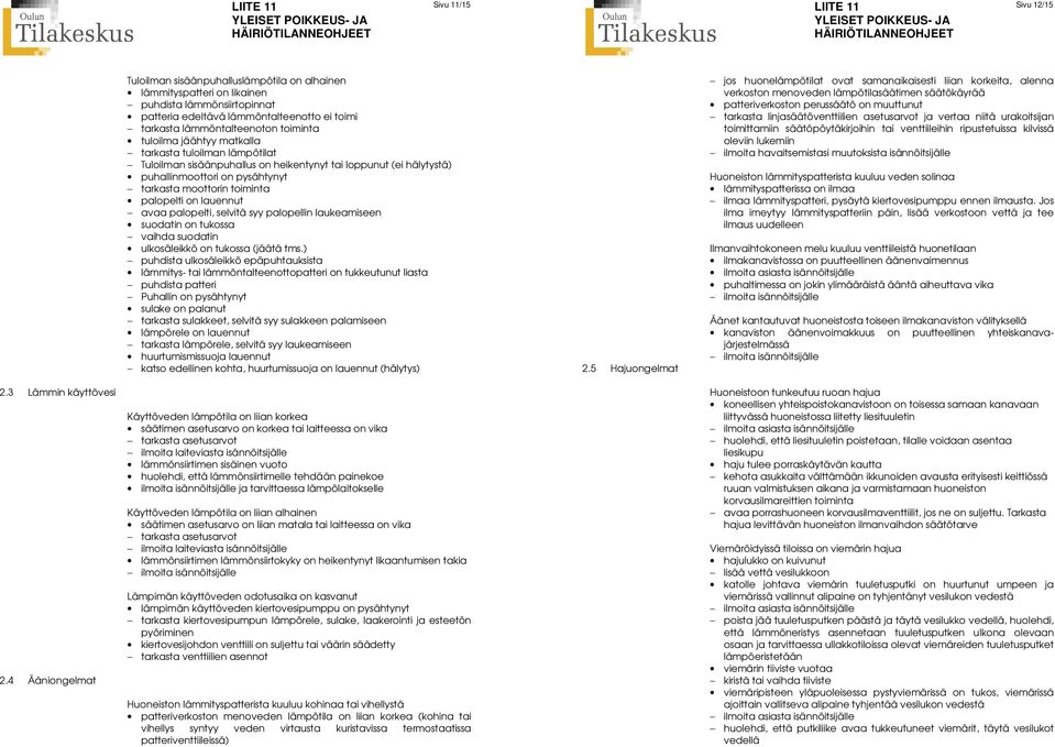 palopelti on lauennut avaa palopelti, selvitä syy palopellin laukeamiseen suodatin on tukossa vaihda suodatin ulkosäleikkö on tukossa (jäätä tms.