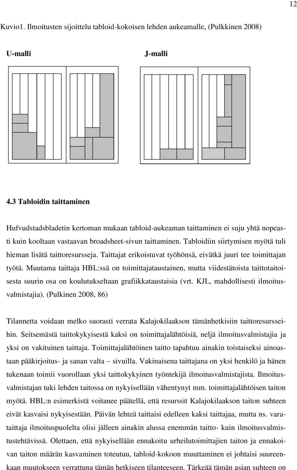 Tabloidiin siirtymisen myötä tuli hieman lisätä taittoresursseja. Taittajat erikoistuvat työhönsä, eivätkä juuri tee toimittajan työtä.