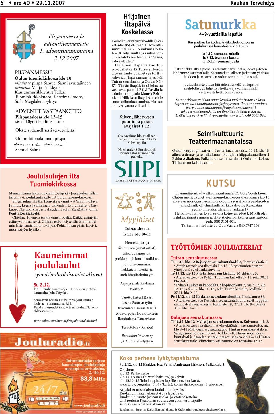 adventtisunnuntaina 2.12.