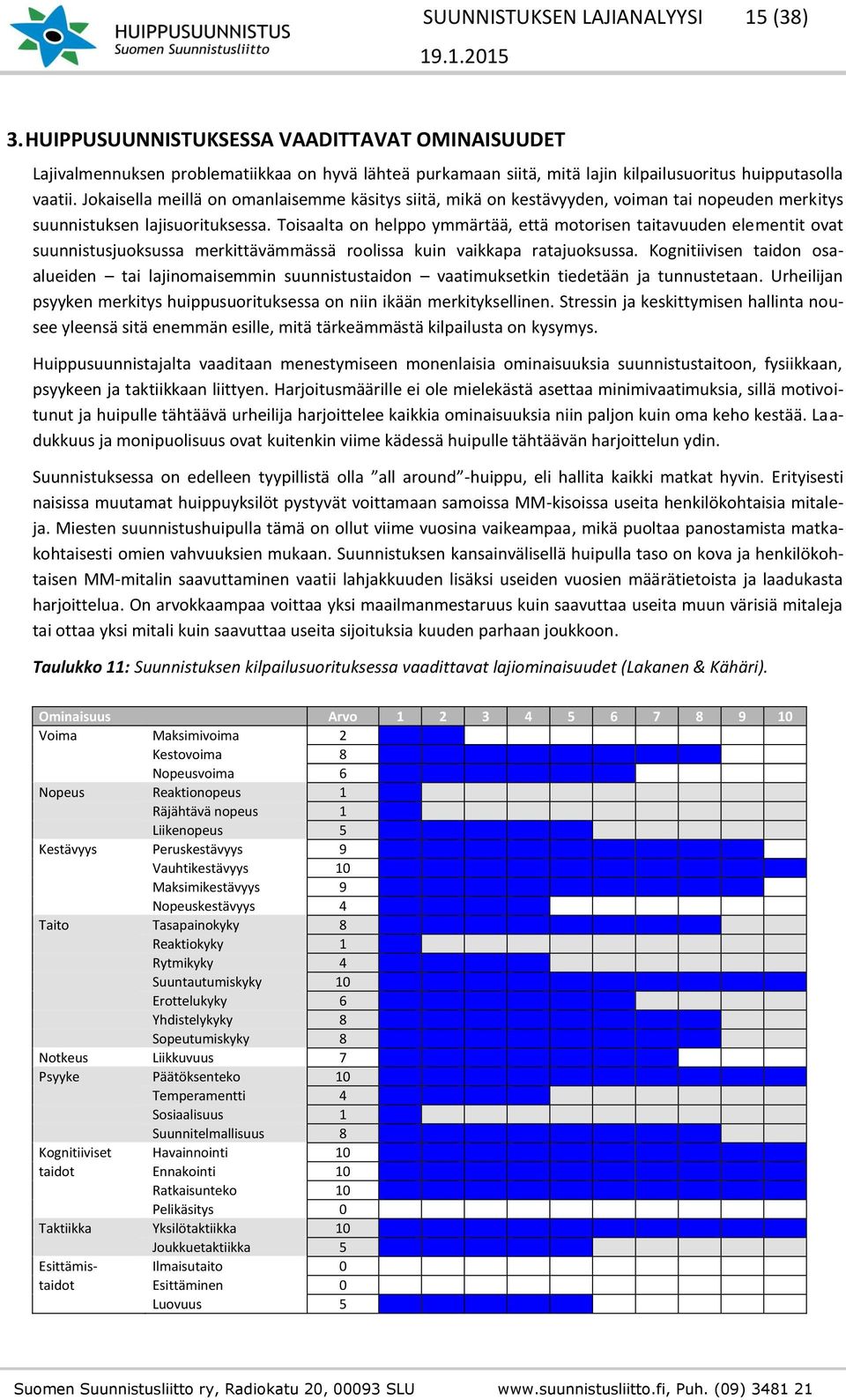 Toisaalta on helppo ymmärtää, että motorisen taitavuuden elementit ovat suunnistusjuoksussa merkittävämmässä roolissa kuin vaikkapa ratajuoksussa.