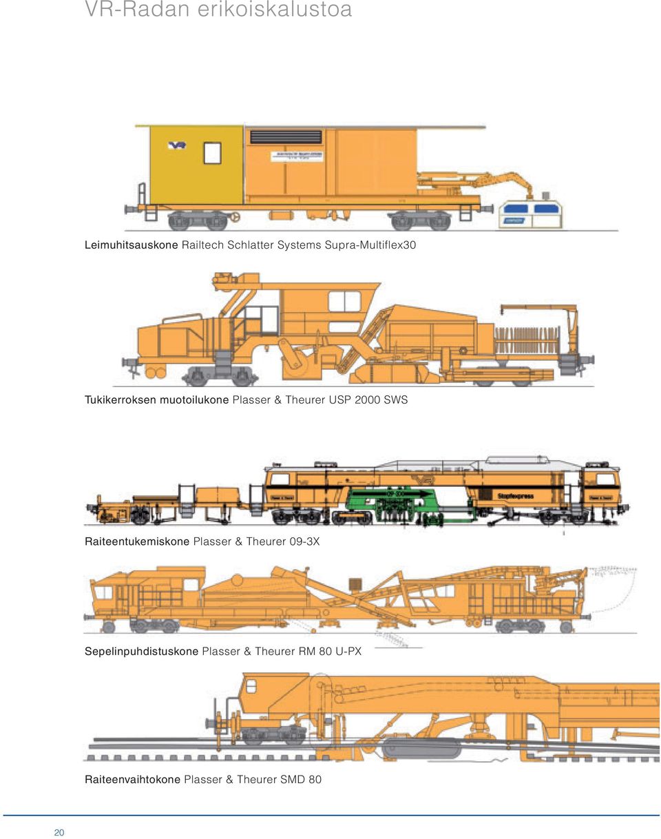 2000 SWS Raiteentukemiskone Plasser & Theurer 09-3X