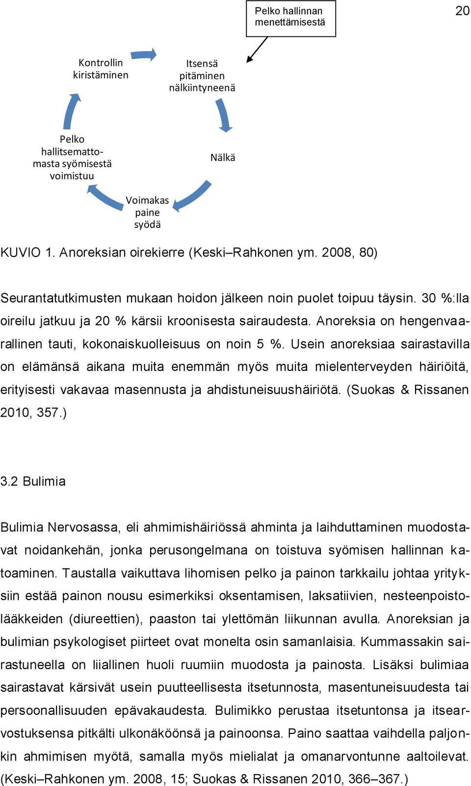 Anoreksia on hengenvaarallinen tauti, kokonaiskuolleisuus on noin 5 %.