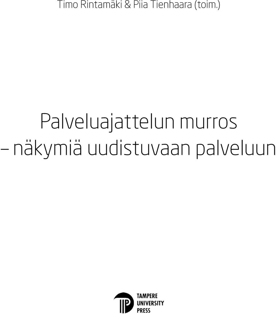 ) Palveluajattelun