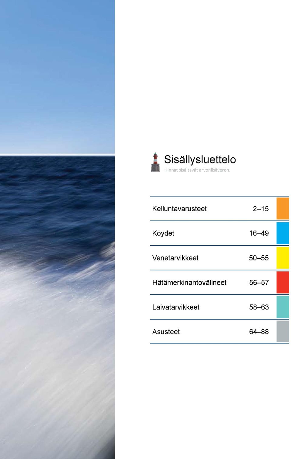 Kelluntavarusteet 2 15 Köydet 16 49