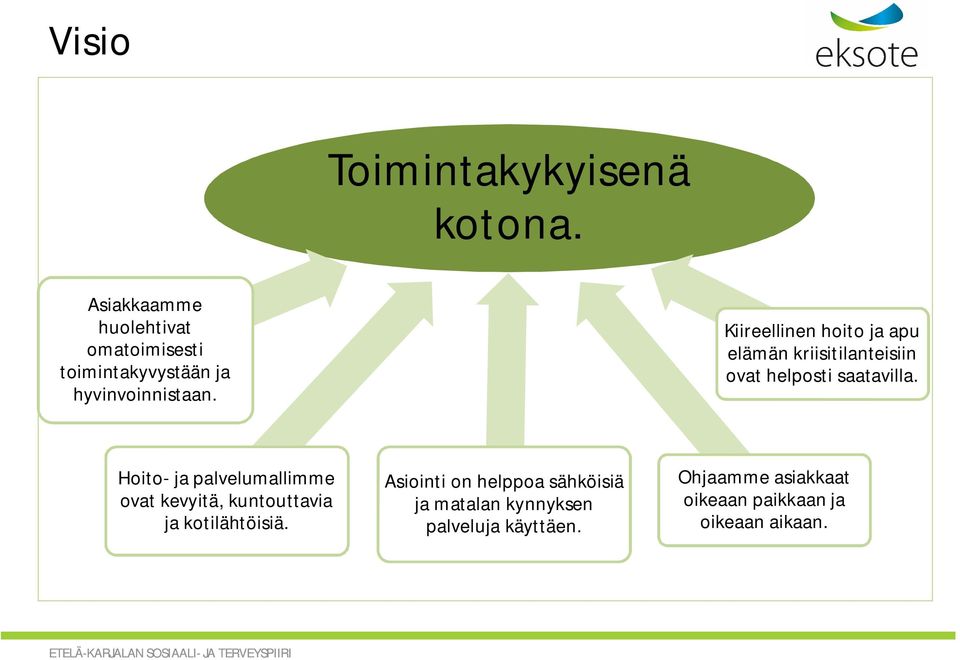 Kiireellinen hoito ja apu elämän kriisitilanteisiin ovat helposti saatavilla.