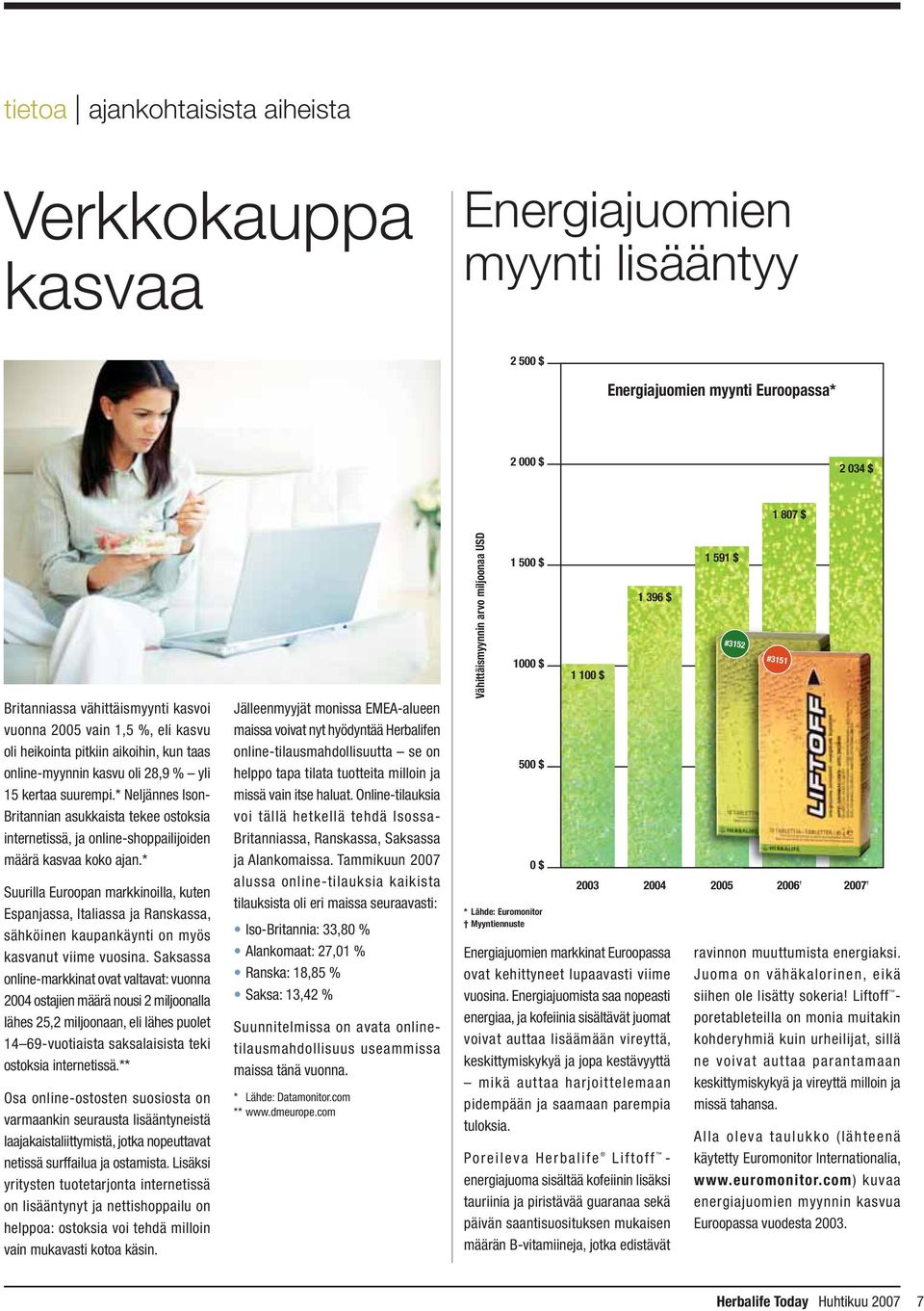 * Neljännes Ison- Britannian asukkaista tekee ostoksia internetissä, ja online-shoppailijoiden määrä kasvaa koko ajan.