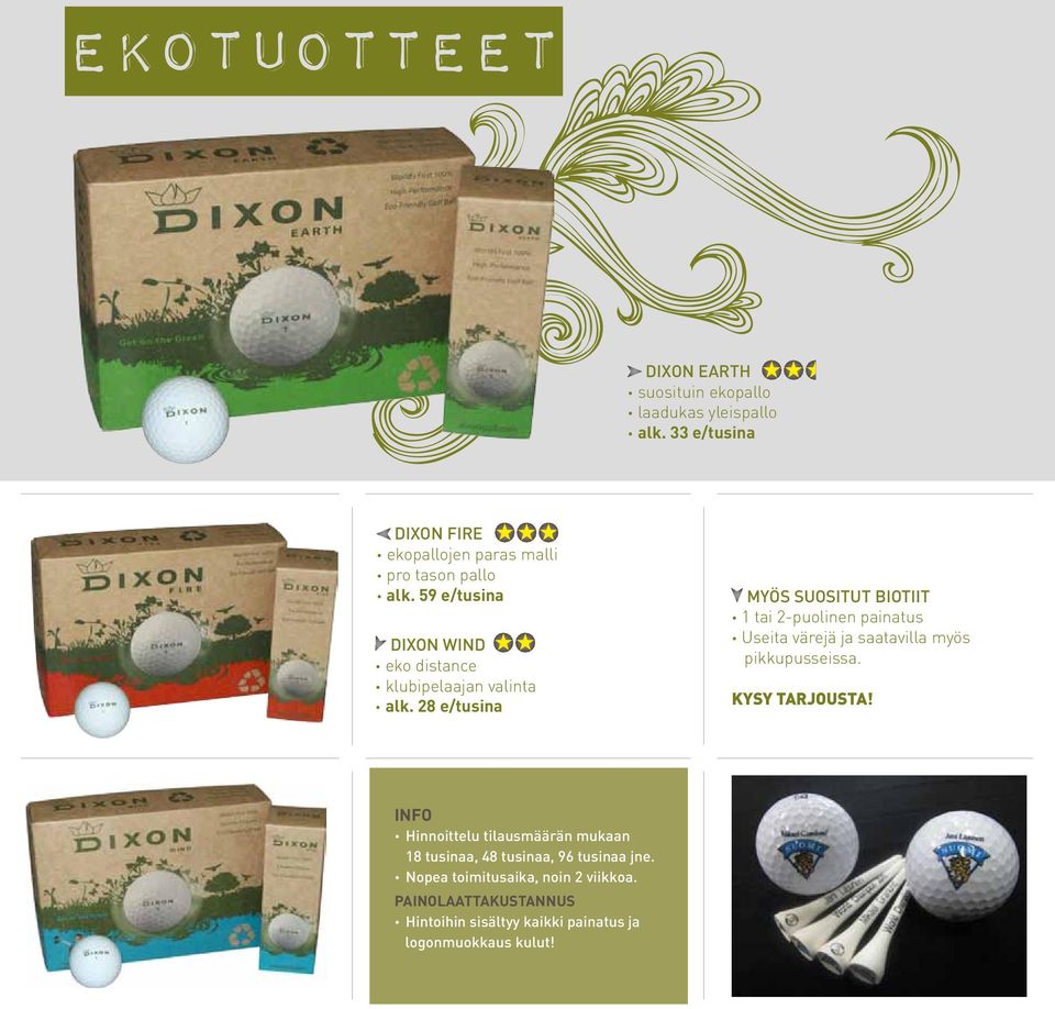 59 e/tusina DIXON WIND eko distance klubipelaajan valinta alk.