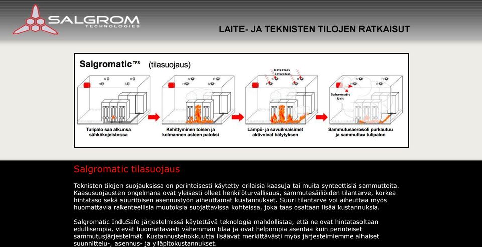 Suuri tilantarve voi aiheuttaa myös huomattavia rakenteellisia muutoksia suojattavissa kohteissa, joka taas osaltaan lisää kustannuksia.