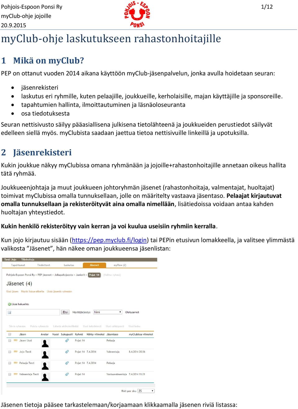 ja sponsoreille.