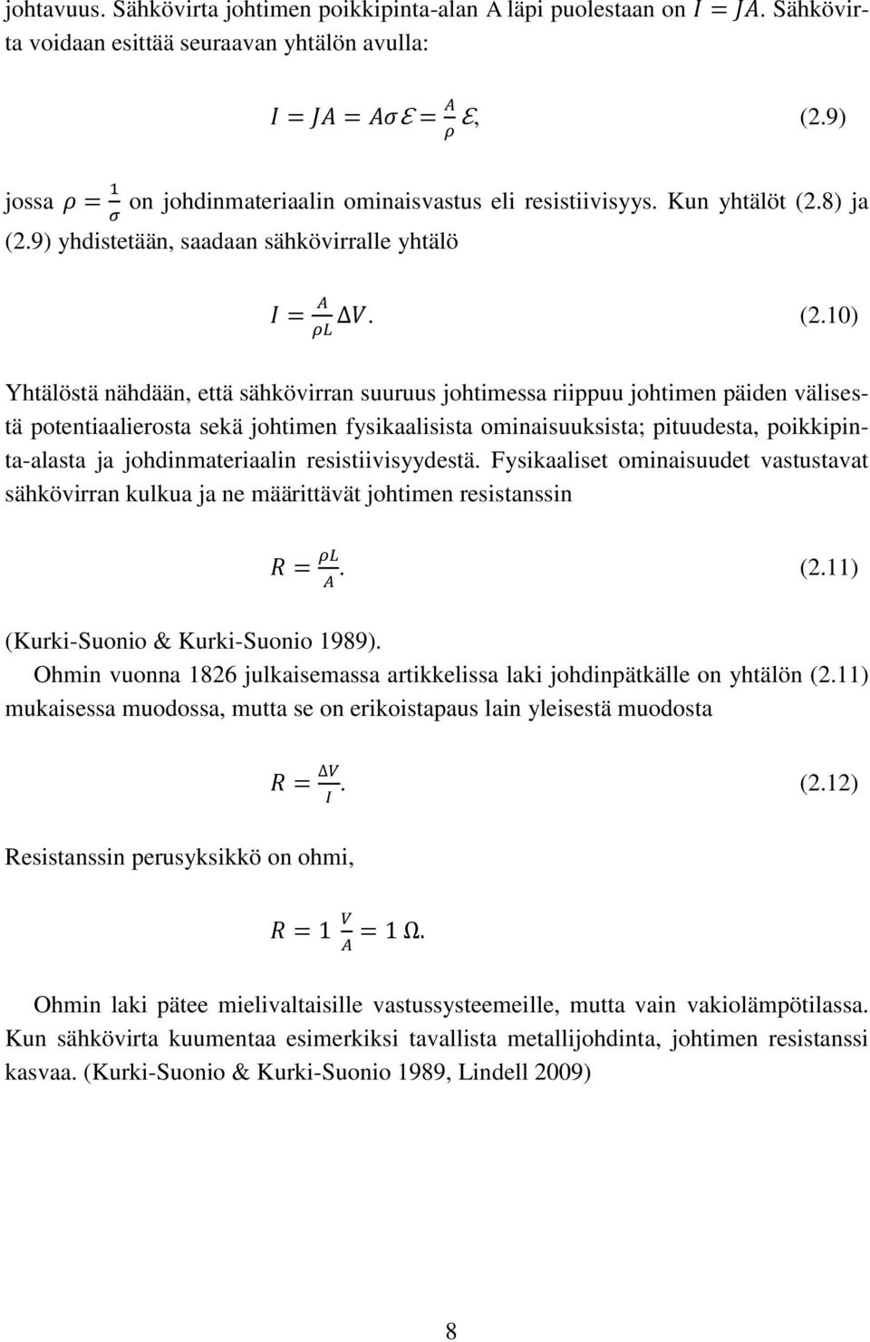 8) ja (2.