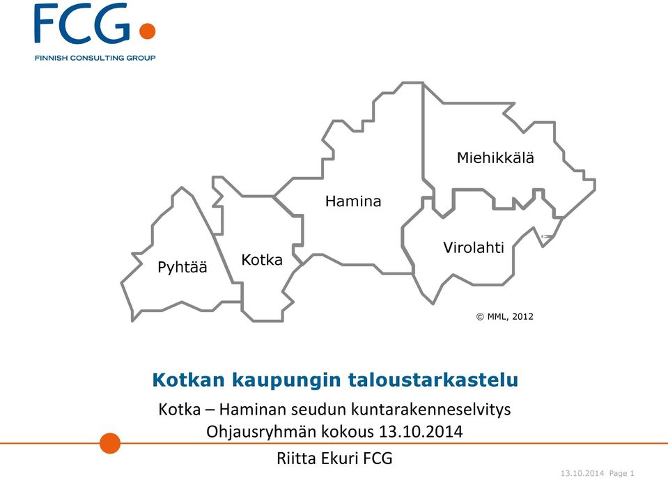 Haminan seudun kuntarakenneselvitys