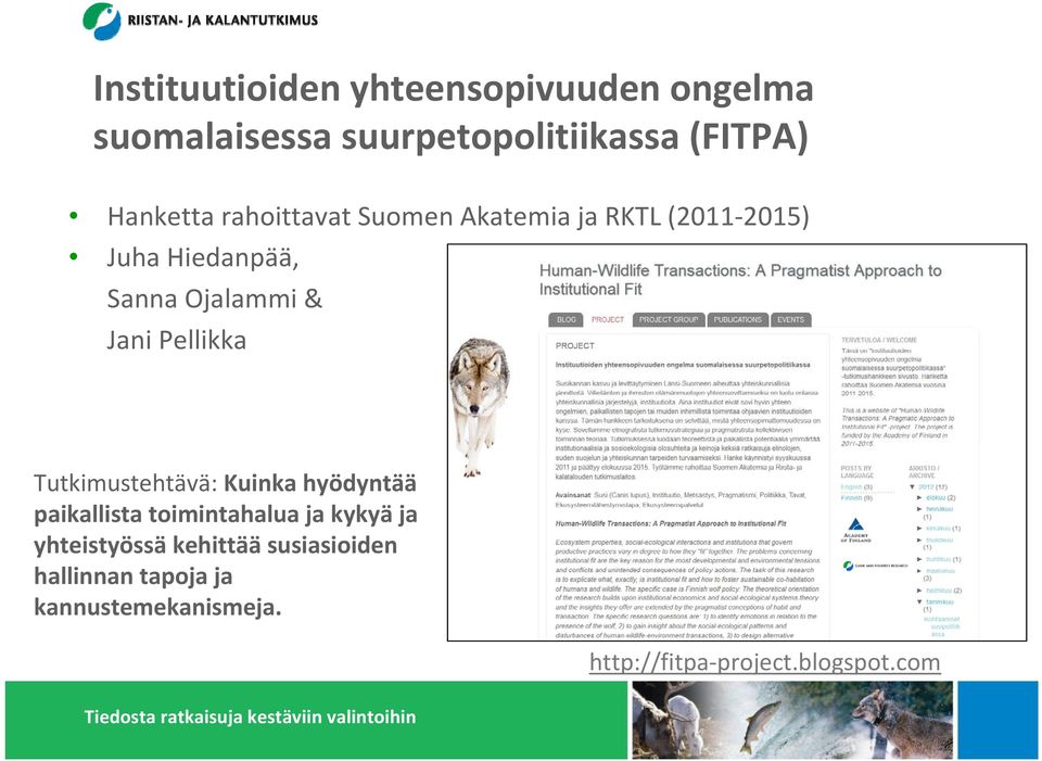 Pellikka Tutkimustehtävä: Kuinka hyödyntää paikallista toimintahalua ja kykyä ja
