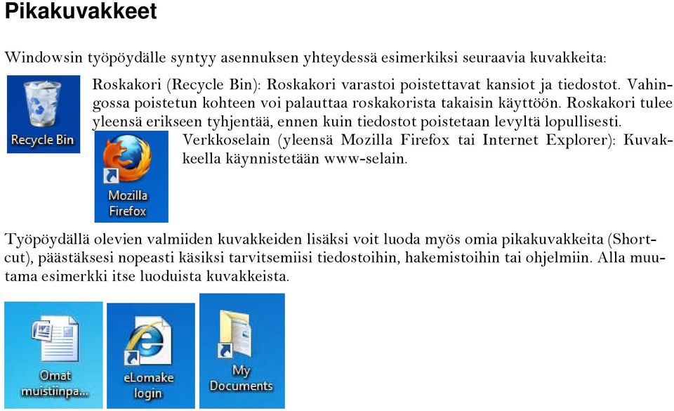 Roskakori tulee yleensä erikseen tyhjentää, ennen kuin tiedostot poistetaan levyltä lopullisesti.