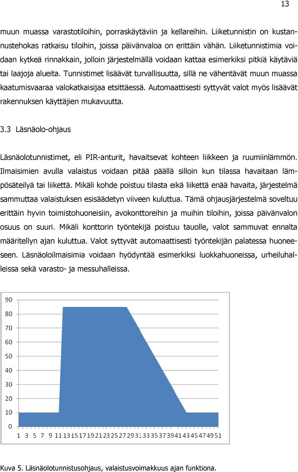 Tunnistimet lisäävät turvallisuutta, sillä ne vähentävät muun muassa kaatumisvaaraa valokatkaisijaa etsittäessä. Automaattisesti syttyvät valot myös lisäävät rakennuksen käyttäjien mukavuutta. 3.