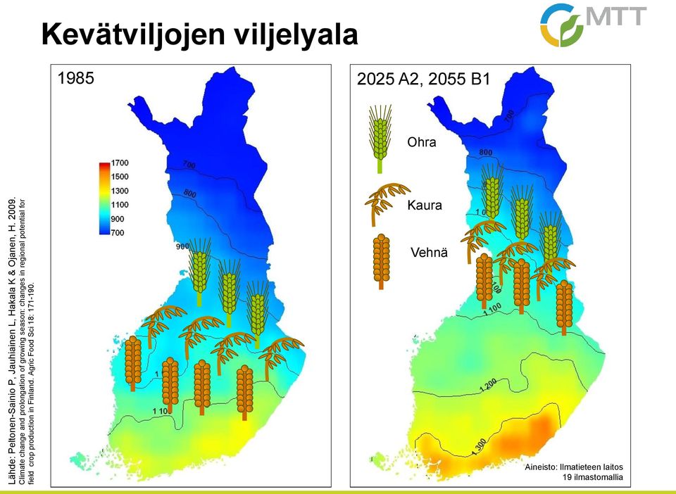 for field crop production in Finland. Agric Food Sci 18: 171-190.