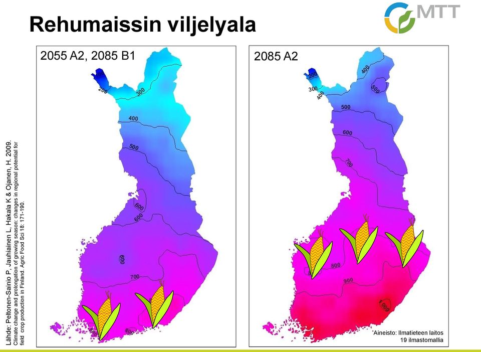 potential for field crop production in Finland. Agric Food Sci 18: 171-190.