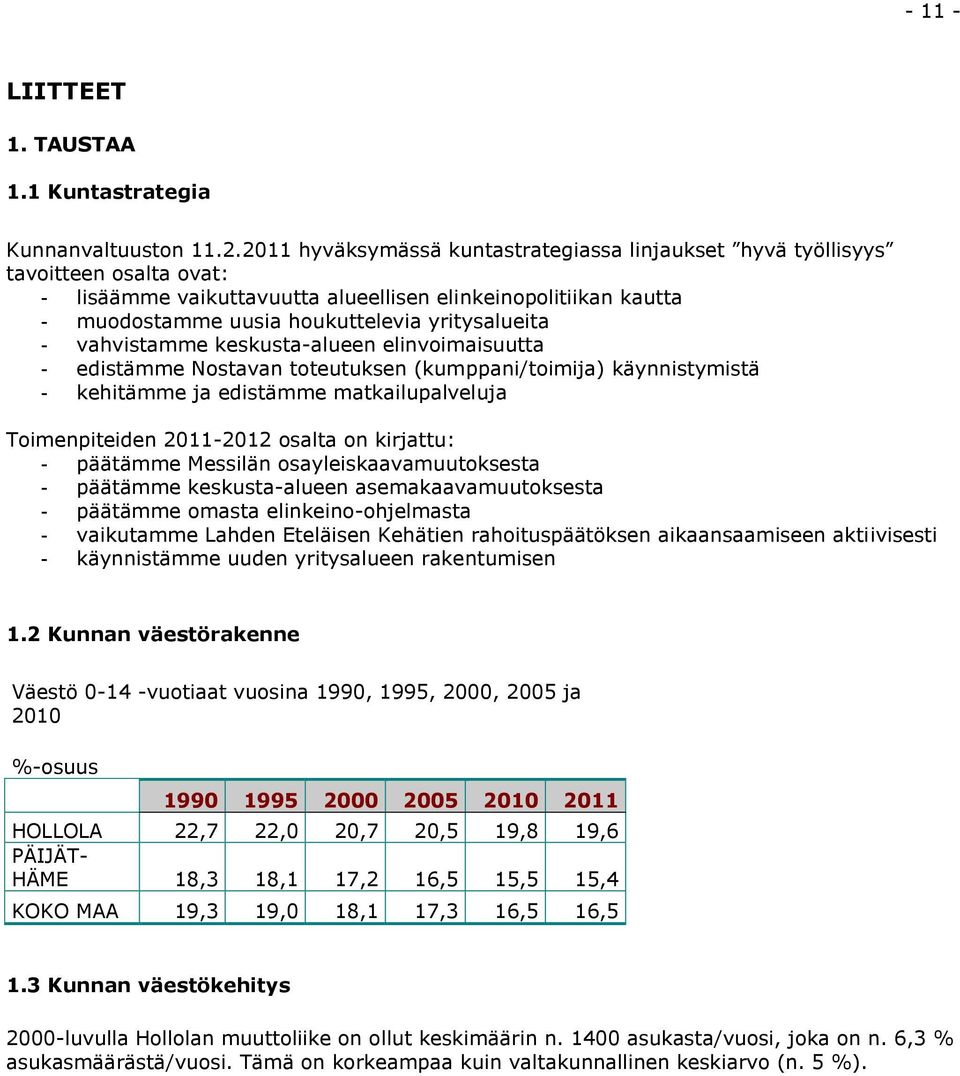 - vahvistamme keskusta-alueen elinvoimaisuutta - edistämme Nostavan toteutuksen (kumppani/toimija) käynnistymistä - kehitämme ja edistämme matkailupalveluja Toimenpiteiden 2011-2012 osalta on