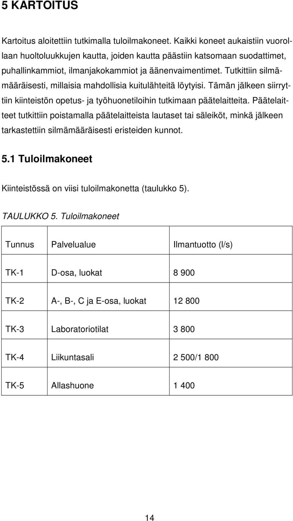 Tutkittiin silmämääräisesti, millaisia mahdollisia kuitulähteitä löytyisi. Tämän jälkeen siirryttiin kiinteistön opetus- ja työhuonetiloihin tutkimaan päätelaitteita.