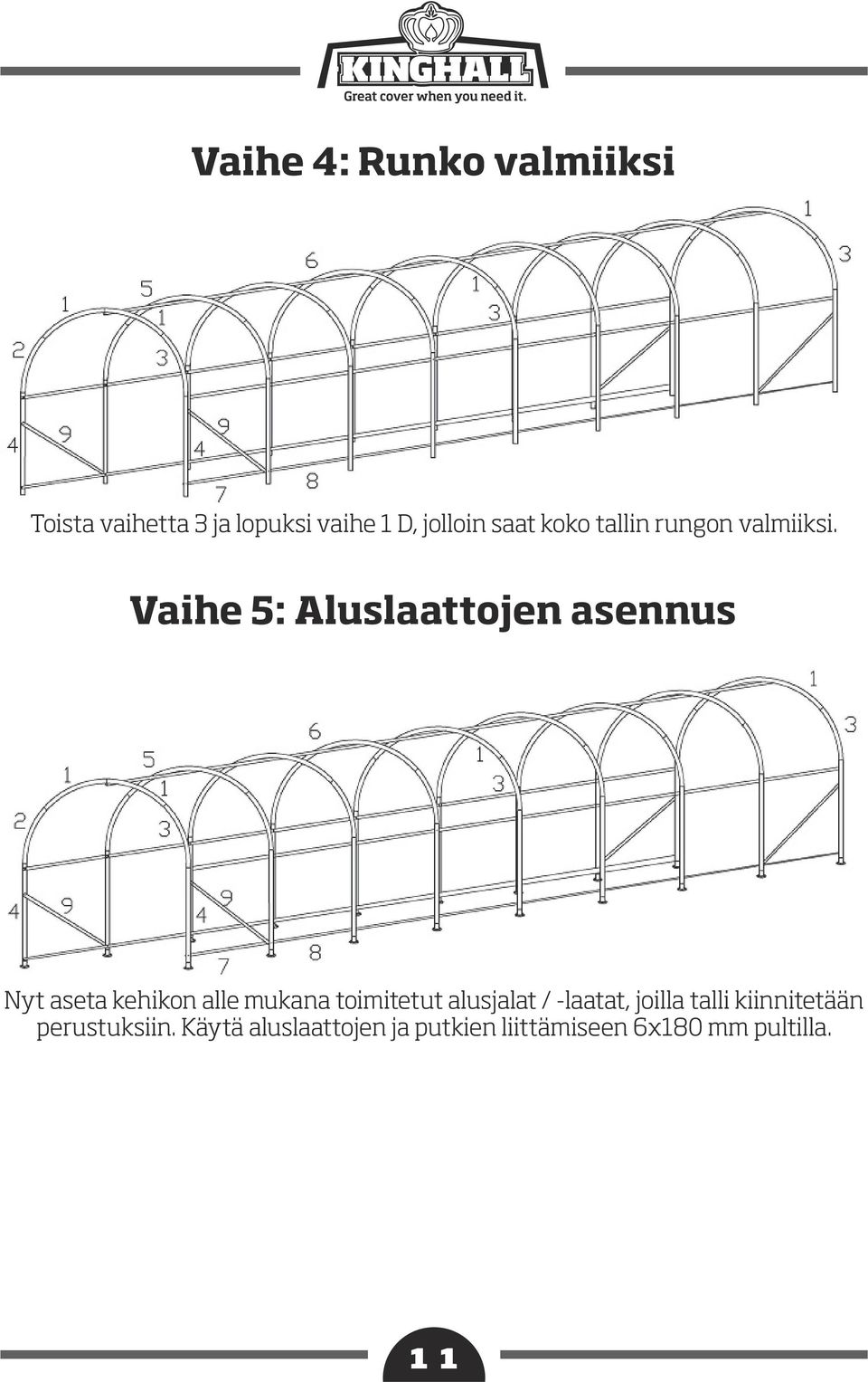 Vaihe 5: Aluslaattojen asennus Nyt aseta kehikon alle mukana toimitetut