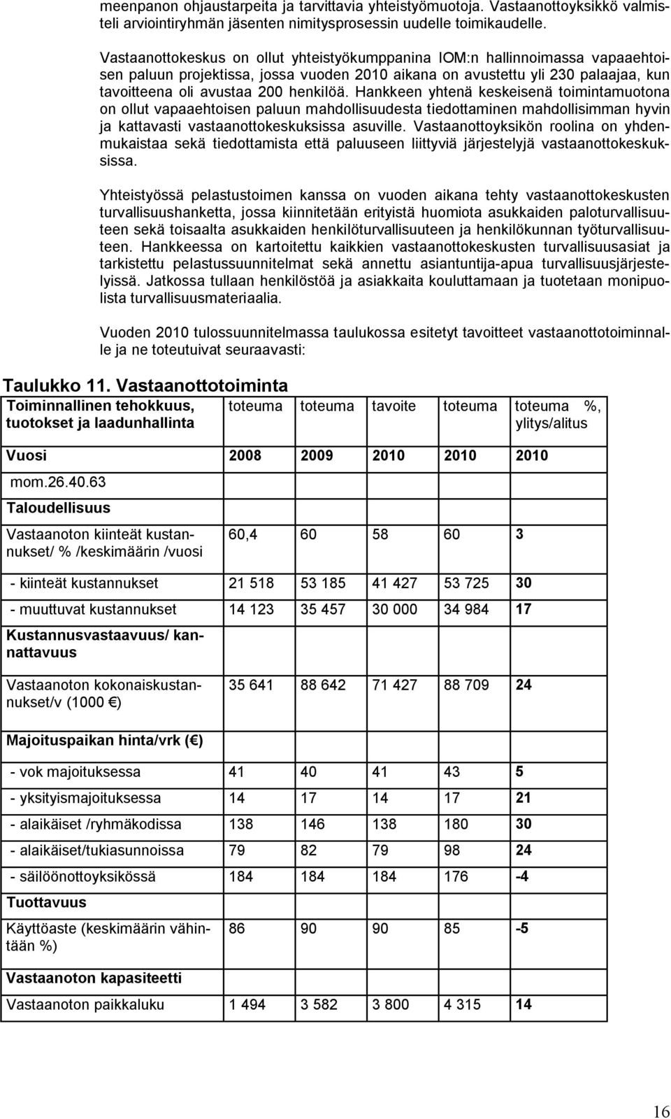 Hankkeen yhtenä keskeisenä toimintamuotona on ollut vapaaehtoisen paluun mahdollisuudesta tiedottaminen mahdollisimman hyvin ja kattavasti vastaanottokeskuksissa asuville.