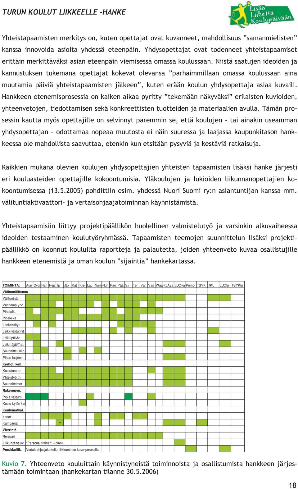 Niistä saatujen ideoiden ja kannustuksen tukemana opettajat kokevat olevansa parhaimmillaan omassa koulussaan aina muutamia päiviä yhteistapaamisten jälkeen, kuten erään koulun yhdysopettaja asiaa