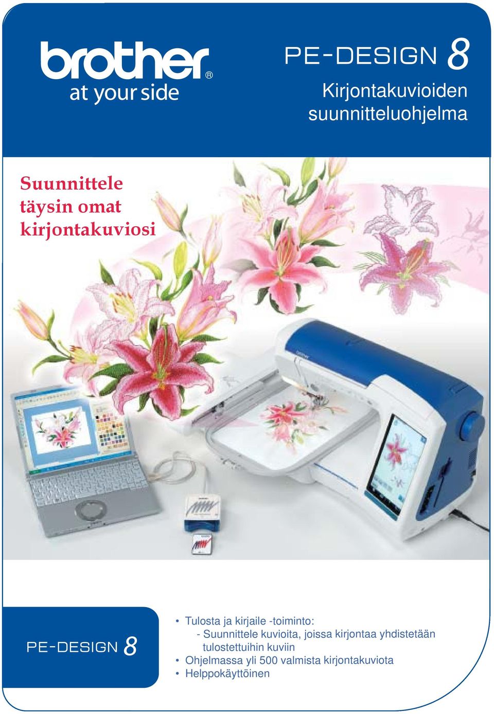 Suunnittele kuvioita, joissa kirjontaa yhdistetään