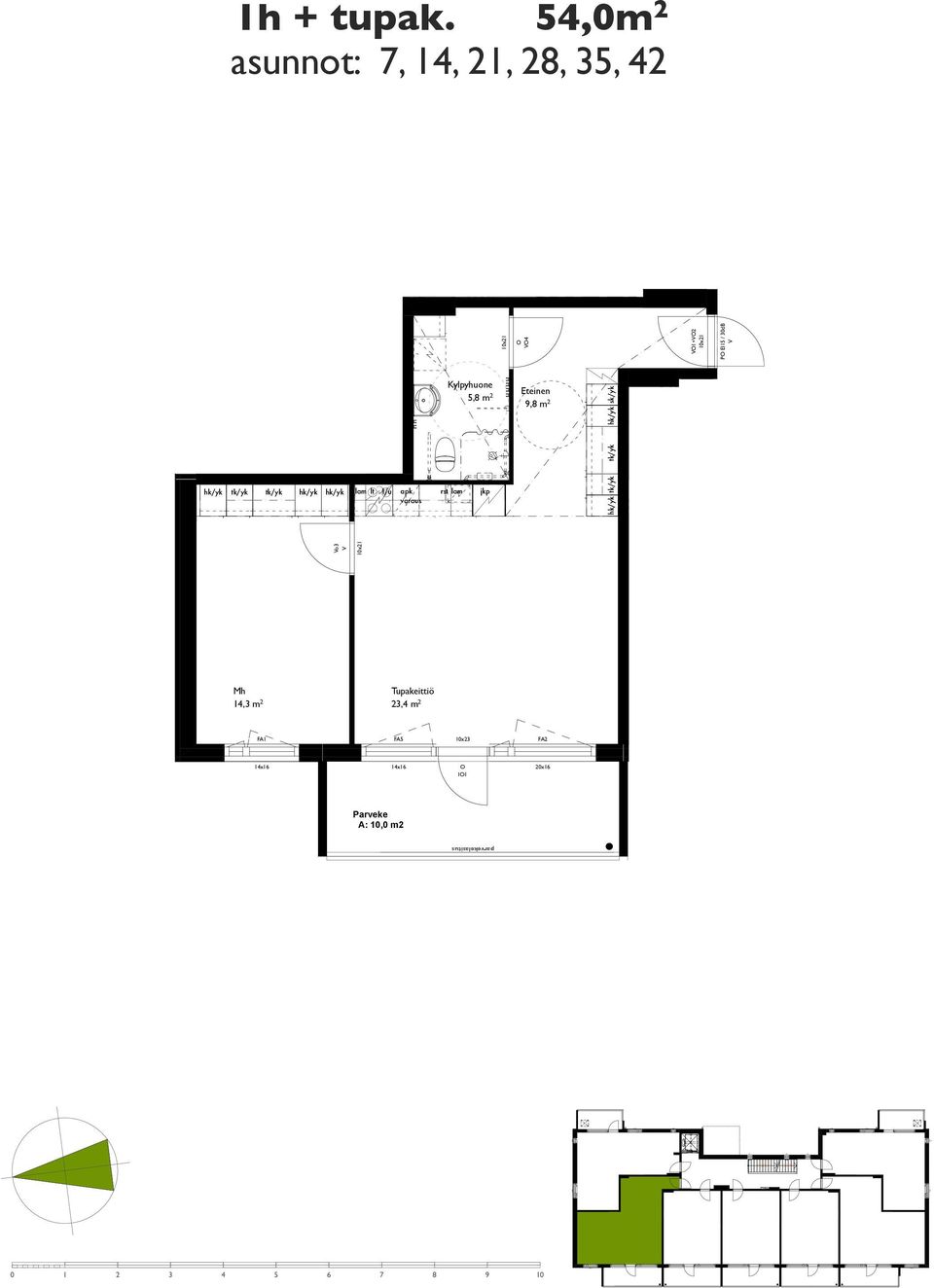 EI15 / 30dB 1+2 P EI15 / 30dB P EI15 / 30dB 1+2 6,3 m 2 6,0 m 2 P EI15 / 30dB 1+2 4 I1 2 5,3 m lt 23,4 m2 1+2 5 14,3 m 2 AS 8 AS 2