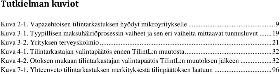 Yrityksen terveyskolmio... 21 Kuva 4-1. Tilintarkastajan valintapäätös ennen TilintL:n muutosta... 32 Kuva 4-2.