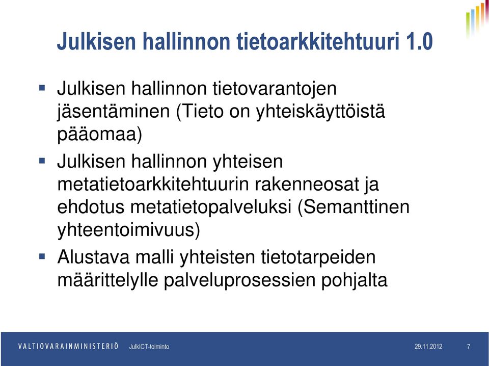 hallinnon yhteisen metatietoarkkitehtuurin rakenneosat ja ehdotus metatietopalveluksi