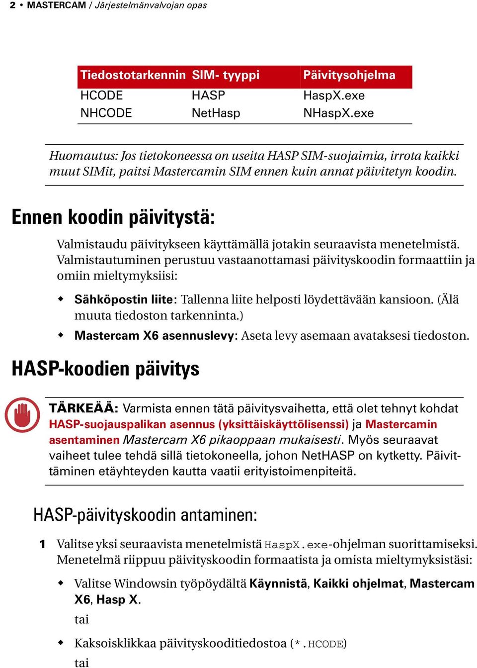 Ennen koodin päivitystä: Valmistaudu päivitykseen käyttämällä jotakin seuraavista menetelmistä.