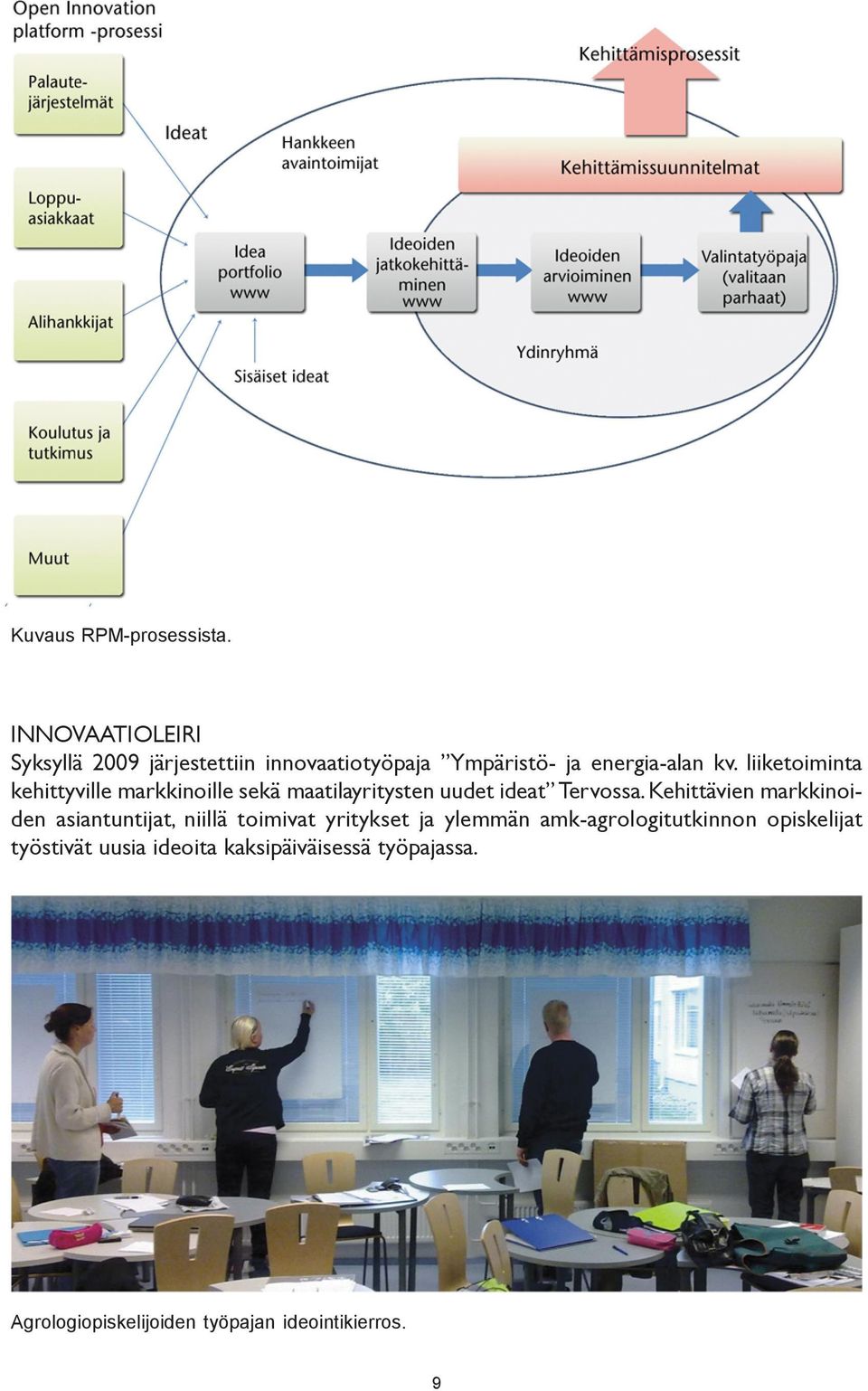 liiketoiminta kehittyville markkinoille sekä maatilayritysten uudet ideat Tervossa.