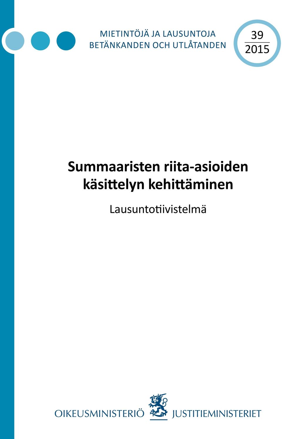 2015 Summaaristen riita-asioiden