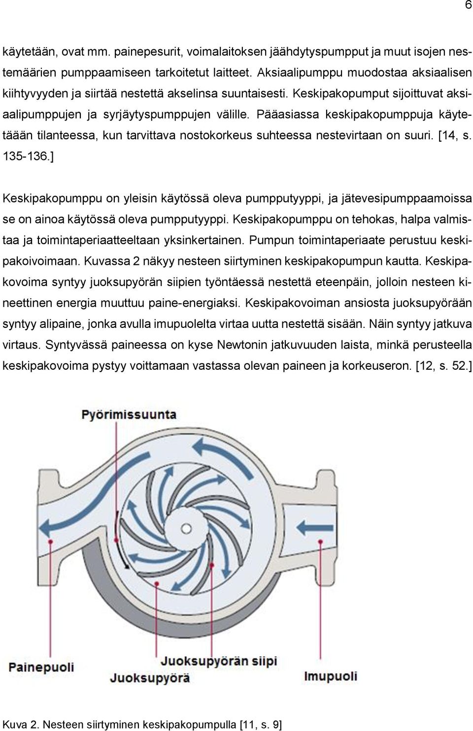 Pääasiassa keskipakopumppuja käytetäään tilanteessa, kun tarvittava nostokorkeus suhteessa nestevirtaan on suuri. [14, s. 135-136.