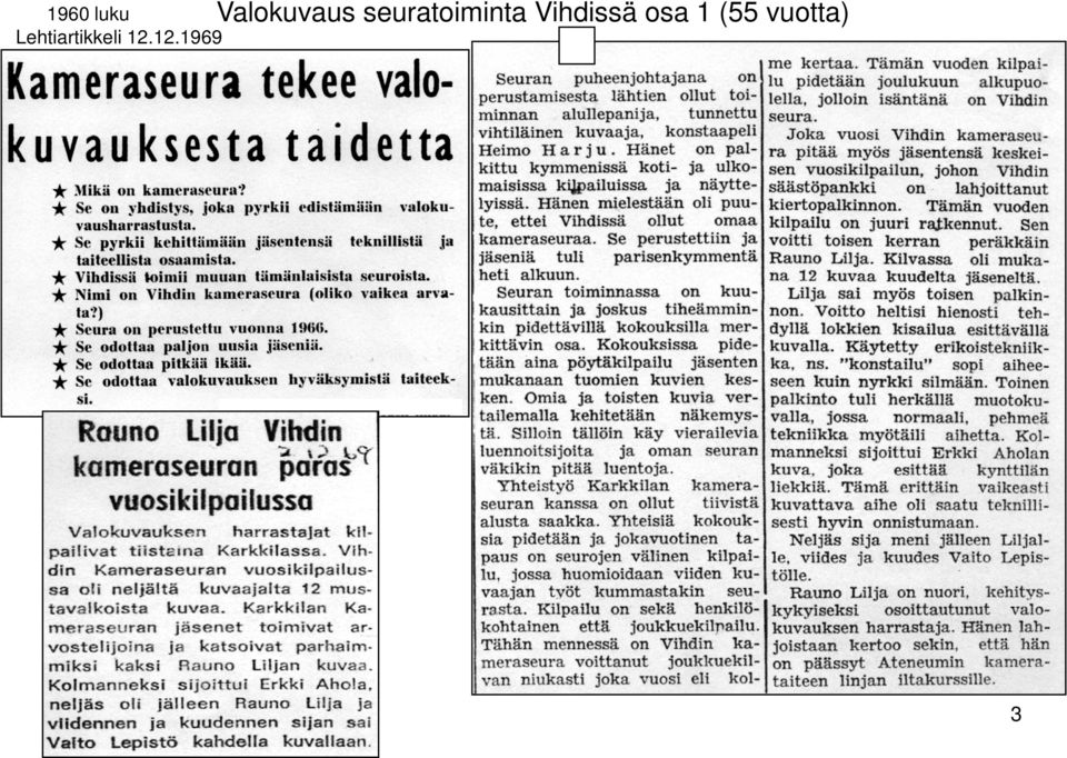 12.1969 seuratoiminta