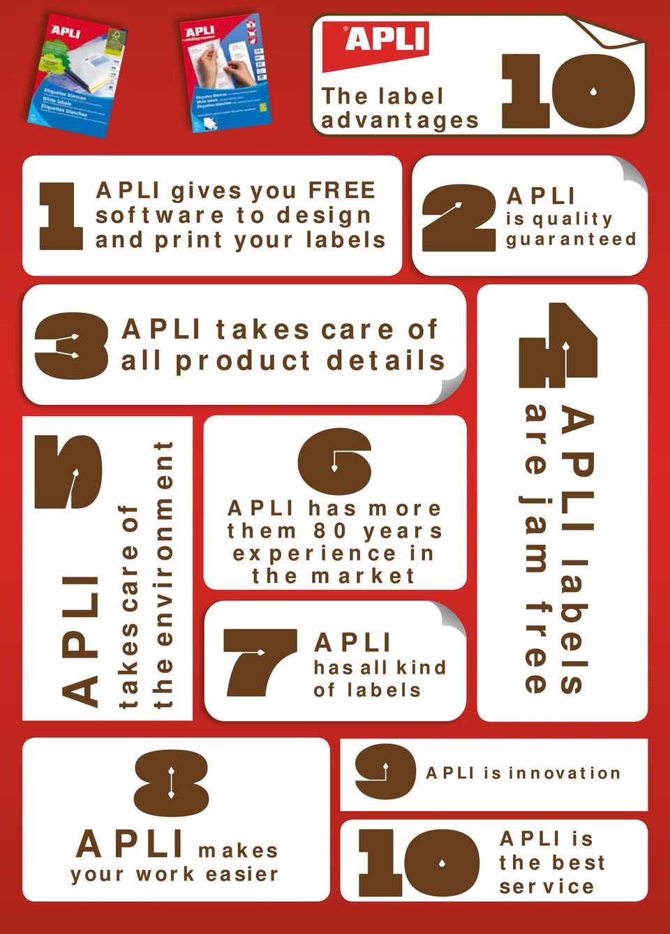 details 6 APLI has more them 80 years experience in the market 7 APLI has all kind of labels 4