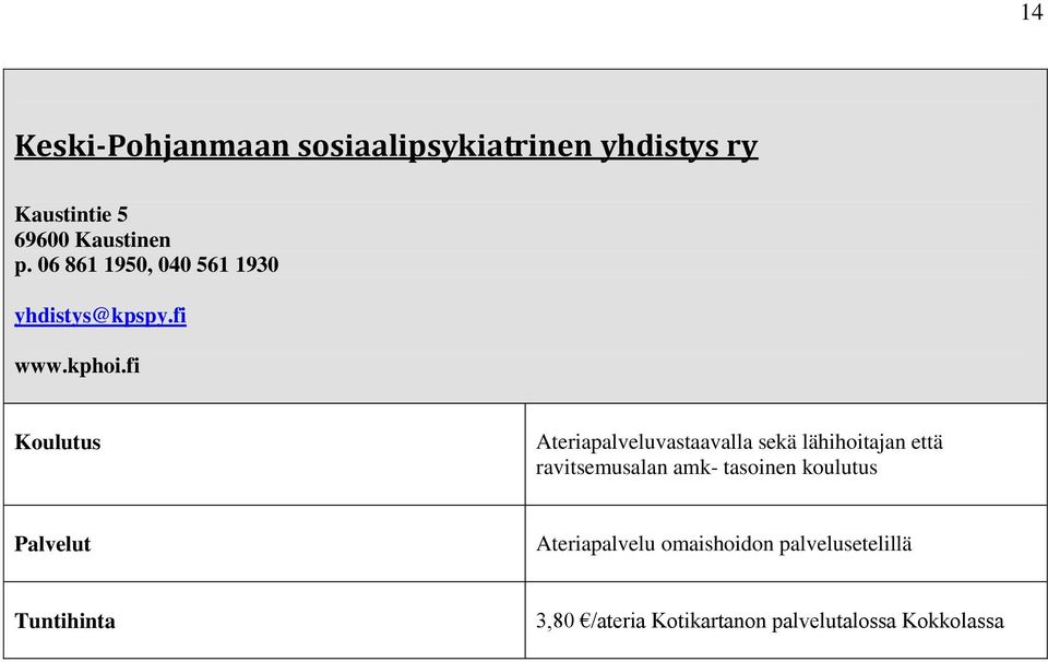 fi Ateriapalveluvastaavalla sekä lähihoitajan että ravitsemusalan amk- tasoinen