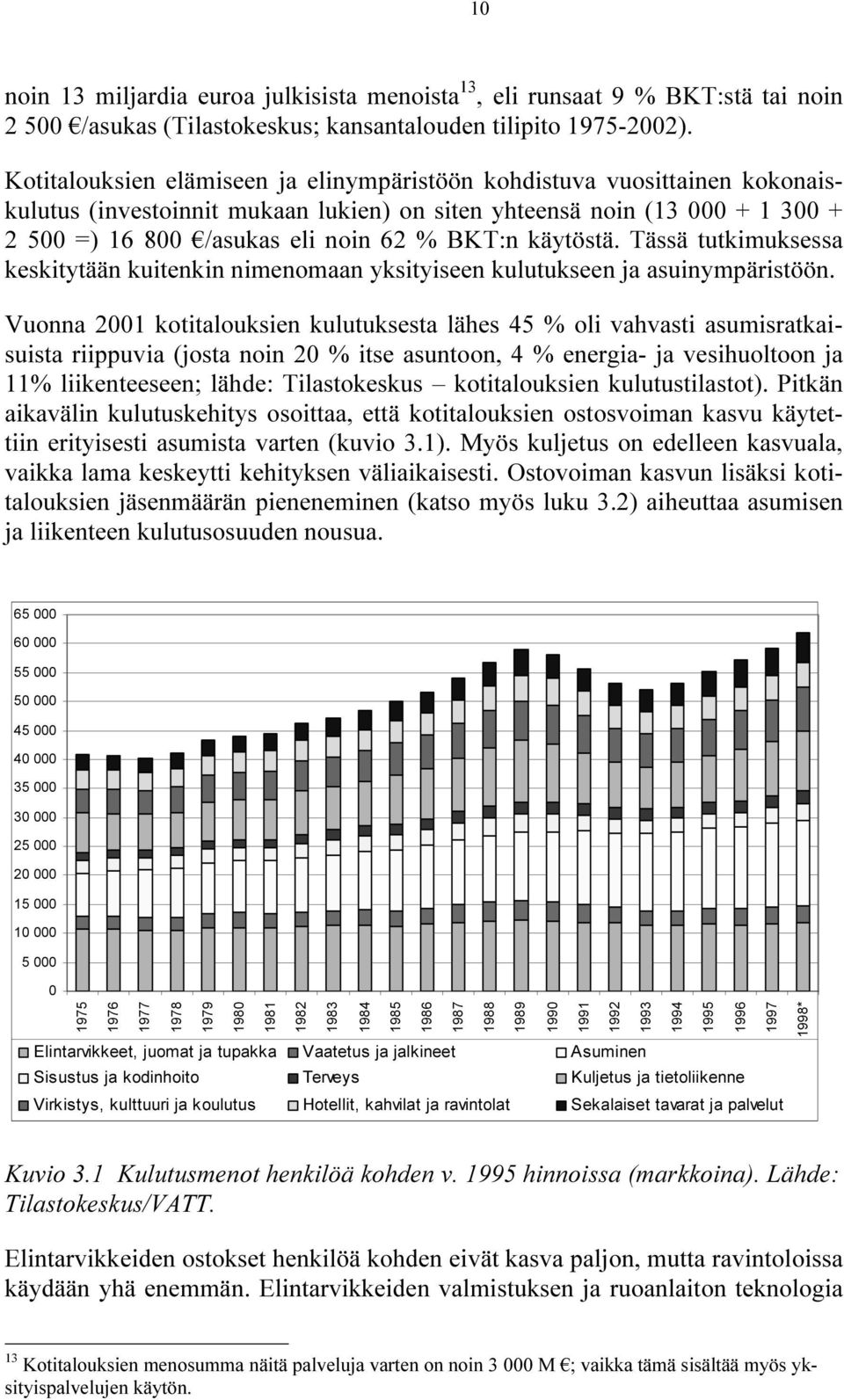 käytöstä. Tässä tutkimuksessa keskitytään kuitenkin nimenomaan yksityiseen kulutukseen ja asuinympäristöön.