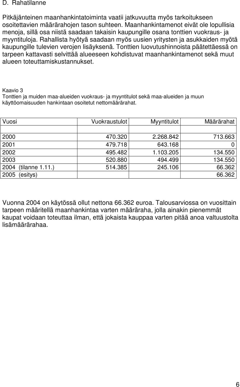 Rahallista hyötyä saadaan myös uusien yritysten ja asukkaiden myötä kaupungille tulevien verojen lisäyksenä.